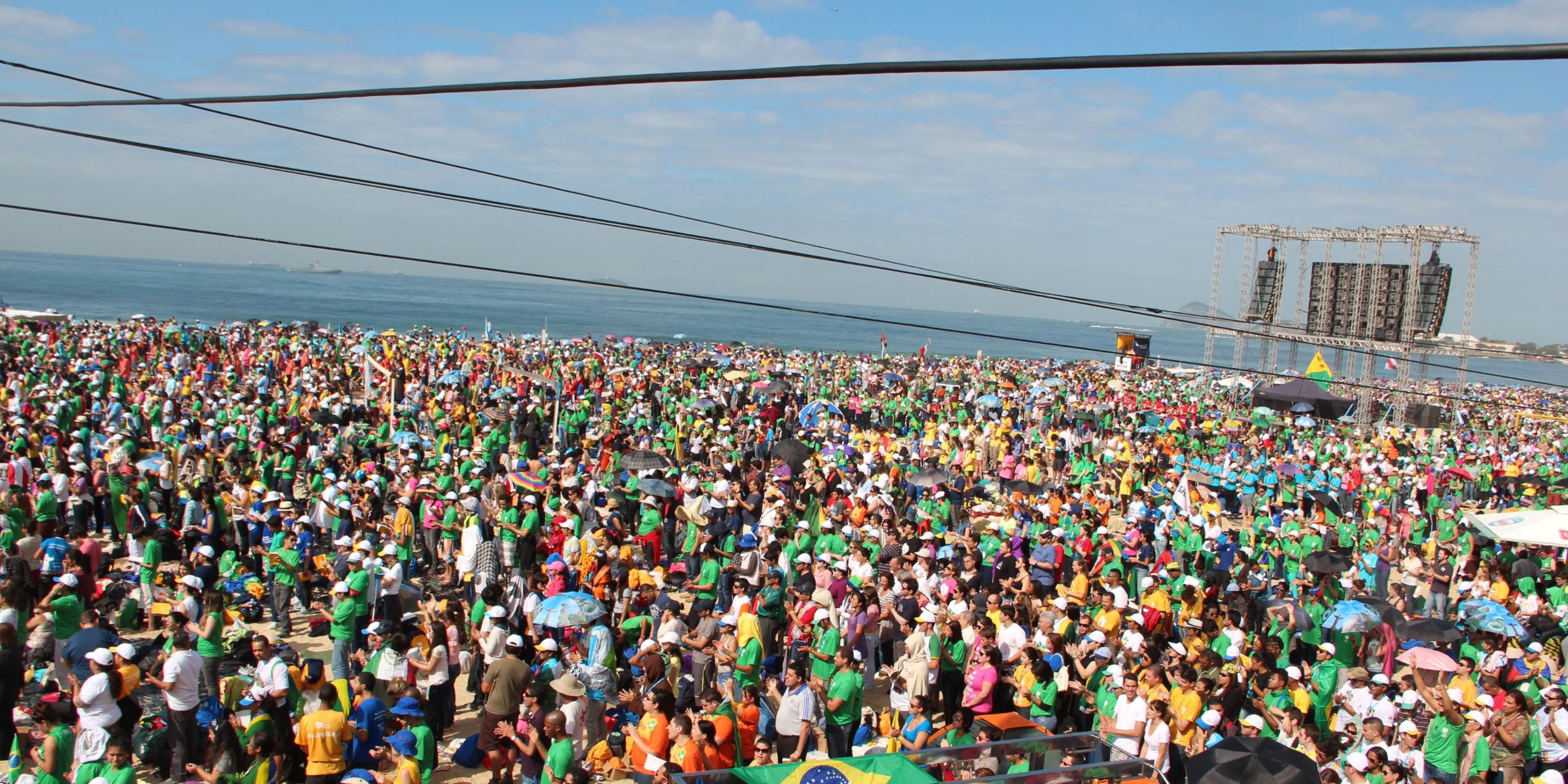 Tolle Stimmung beim Abschlußgottesdienst 2013 in Rio