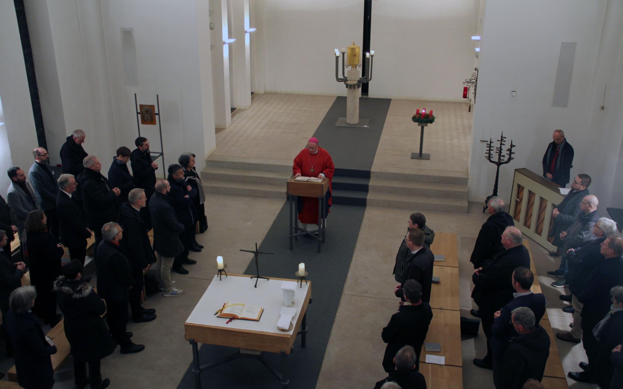 Beim gemeinsamen Gottesdienst
