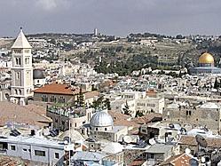 Jerusalem: Blick vom Ölberg auf die Altstadt