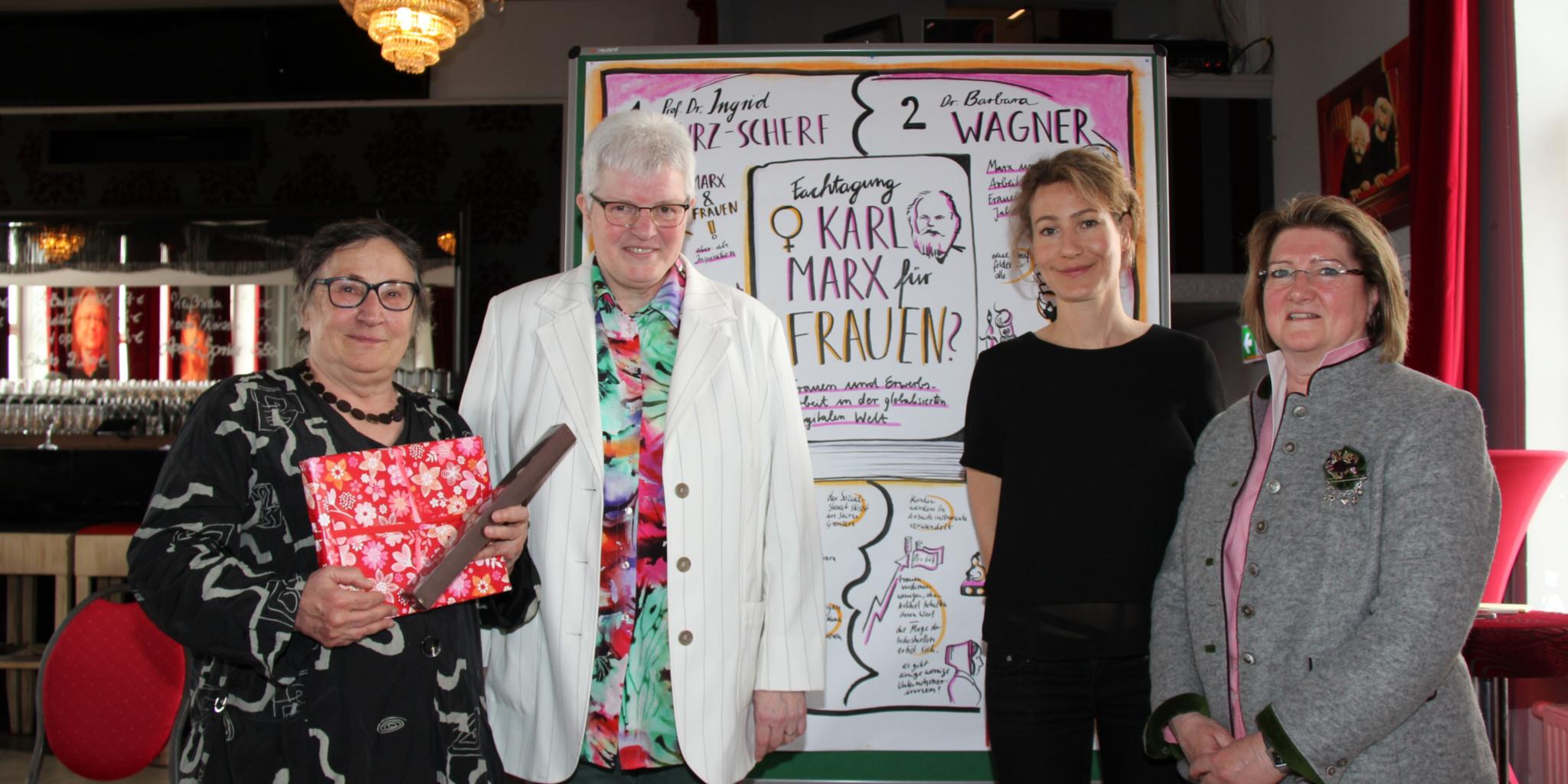Prof. Dr. Ingrid Kurz-Scherf, Ingrid Müller, Sarah van der Heide, Petra Löwenbrück