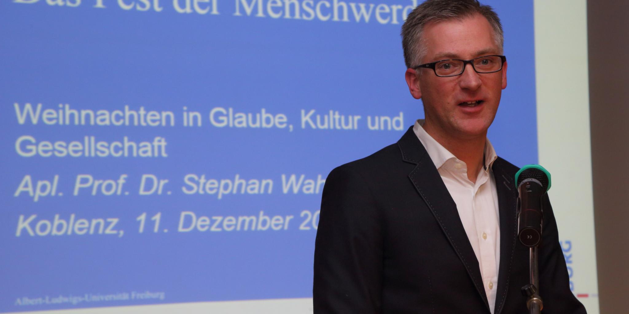 Der Referent Stephan Wahle