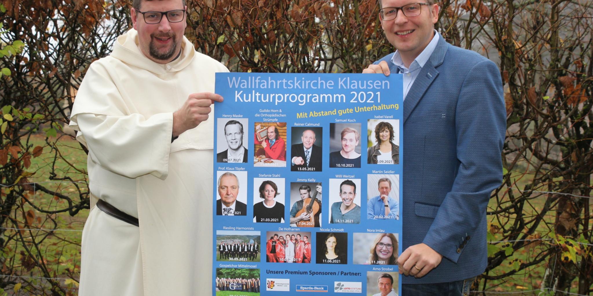 Pater Albert Seul (links) und Tobias Marenberg