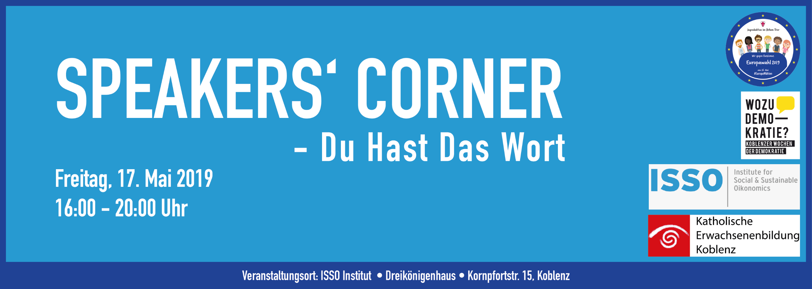 Logo 17 Mai Speakers Corner