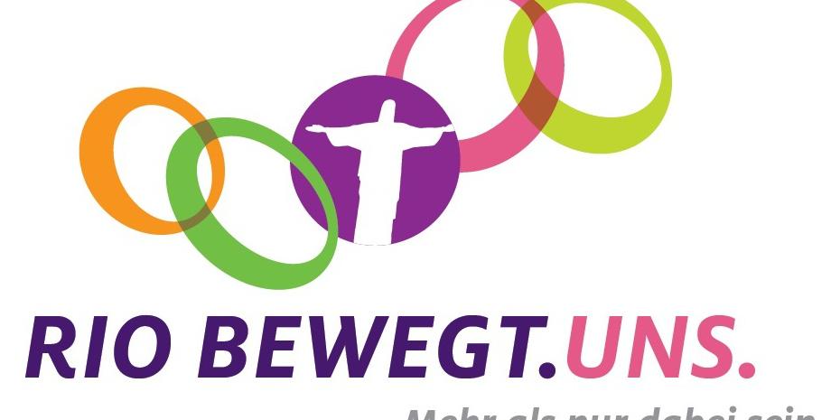 Das Logo der Kampagne 'Rio bewegt. Uns.'