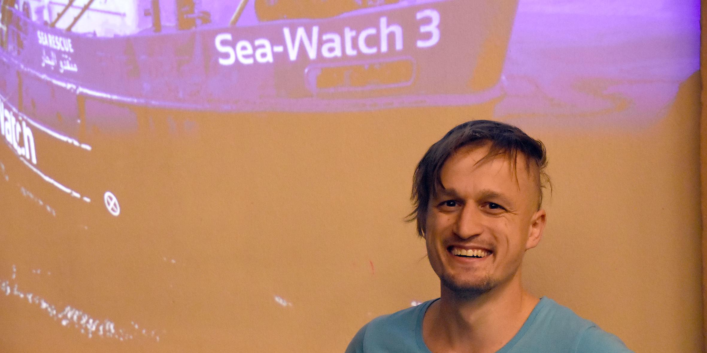 Lorenz Schramm war bei fünf Missionen an Bord der Sea-Watch. (Foto: Hans-Georg Schneider)