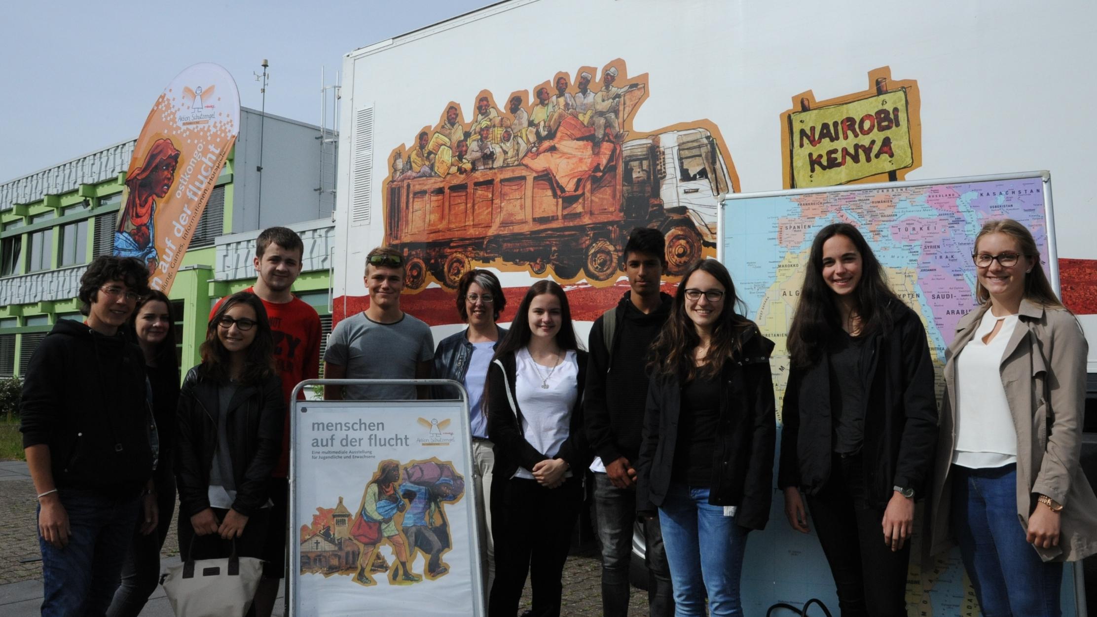Schüler der IGS und des Gymnasiums Hermeskeil gewannen im Missio-Truck Einblick in das Leben Gleichaltriger im Ost-Kongo.