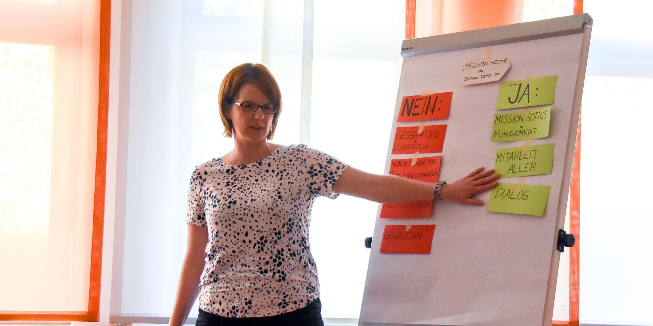Pastoralassistentin Yvonne Uebel erklärt was missionarisch sein heute bedeutet