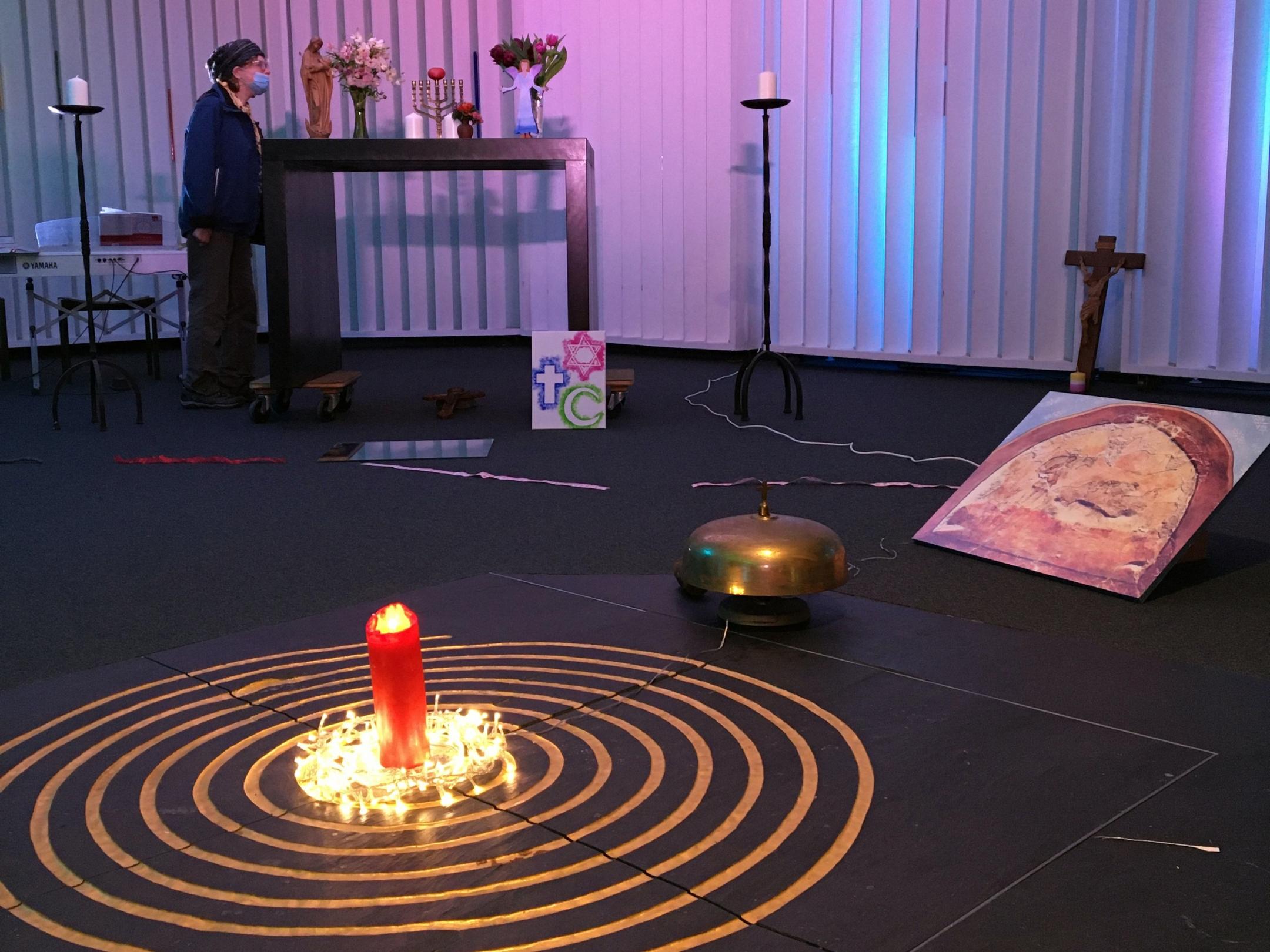 Die Kapelle im Bischöflichen Cusanus Gymnasium lädt zum Verändern ein.