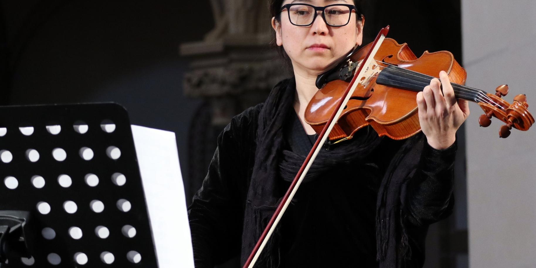 Nanako Tsuji vom Staatsorchester Rheinische Philharmonie. Fotos: Julia Fröder