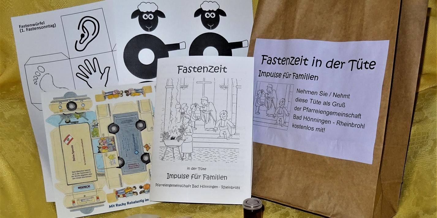 Die Tüten für die Fastenzeit. Foto: Regina Schmitz