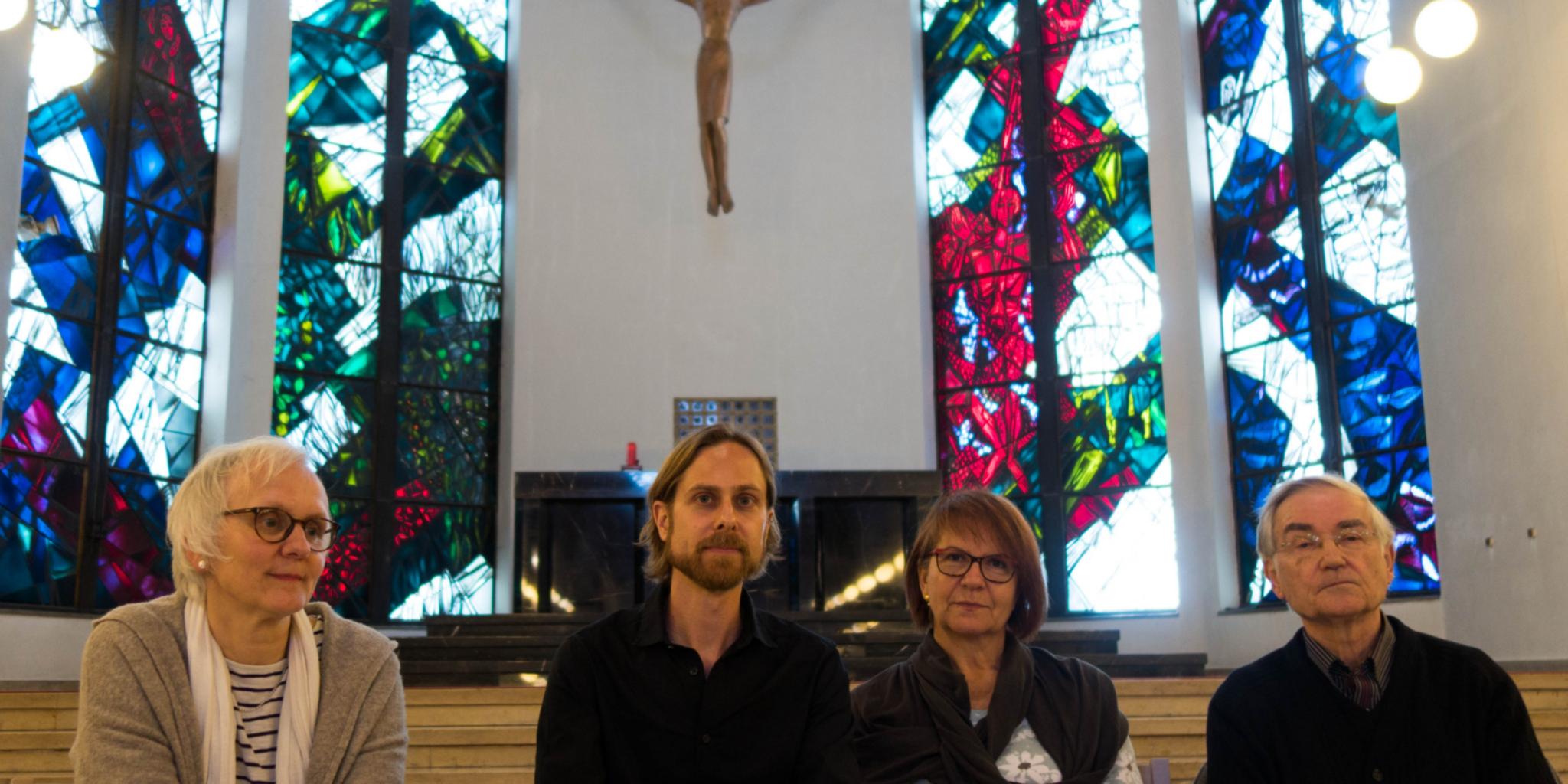 Monika Kilian, Daniel Steiger, Maria Dües und P. Hans-Ulrich Willms sscc (v.l.n.r)