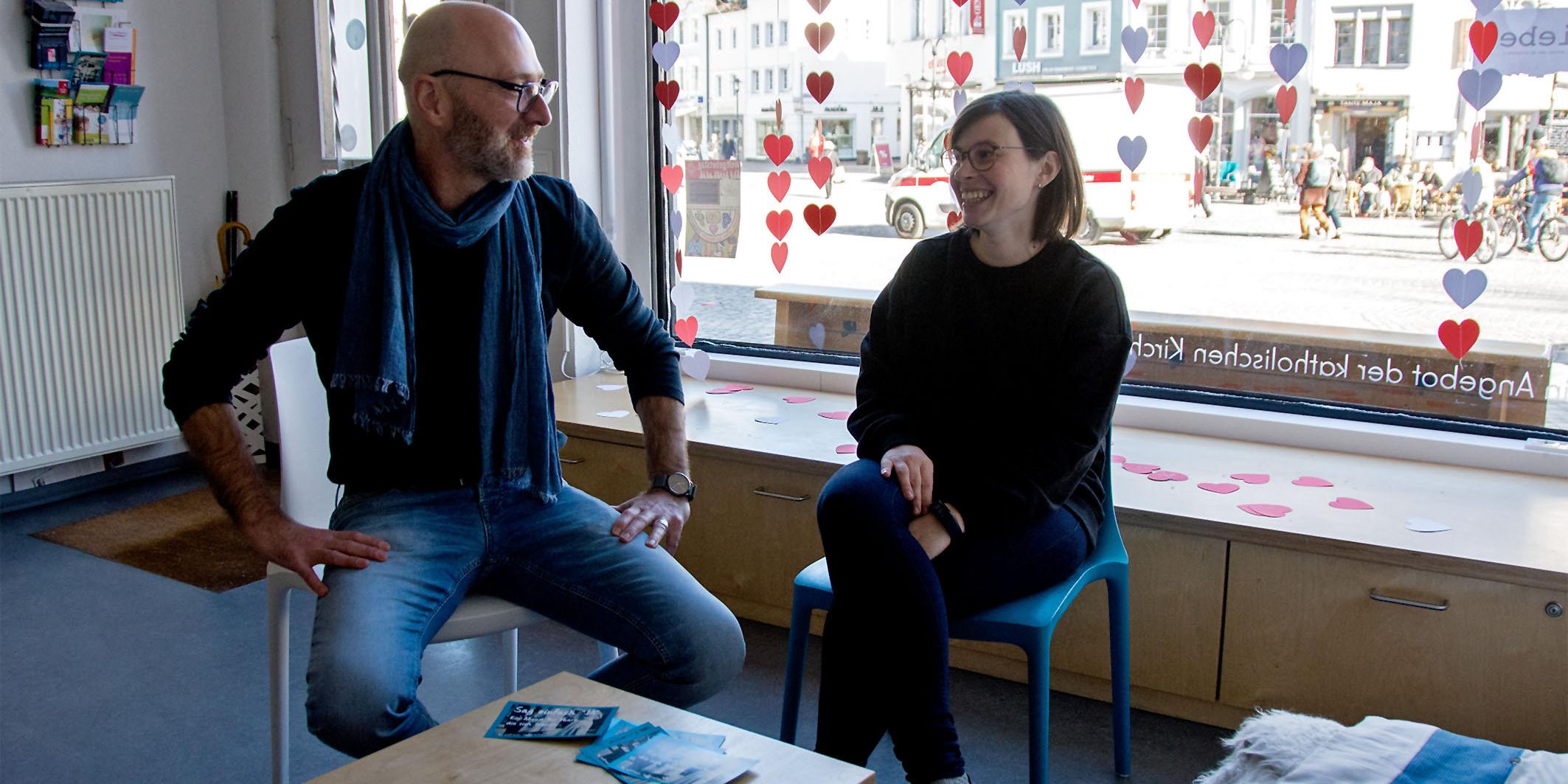 Achim Jakob und Katrin Altmaier im welt:raum Saarbrücken