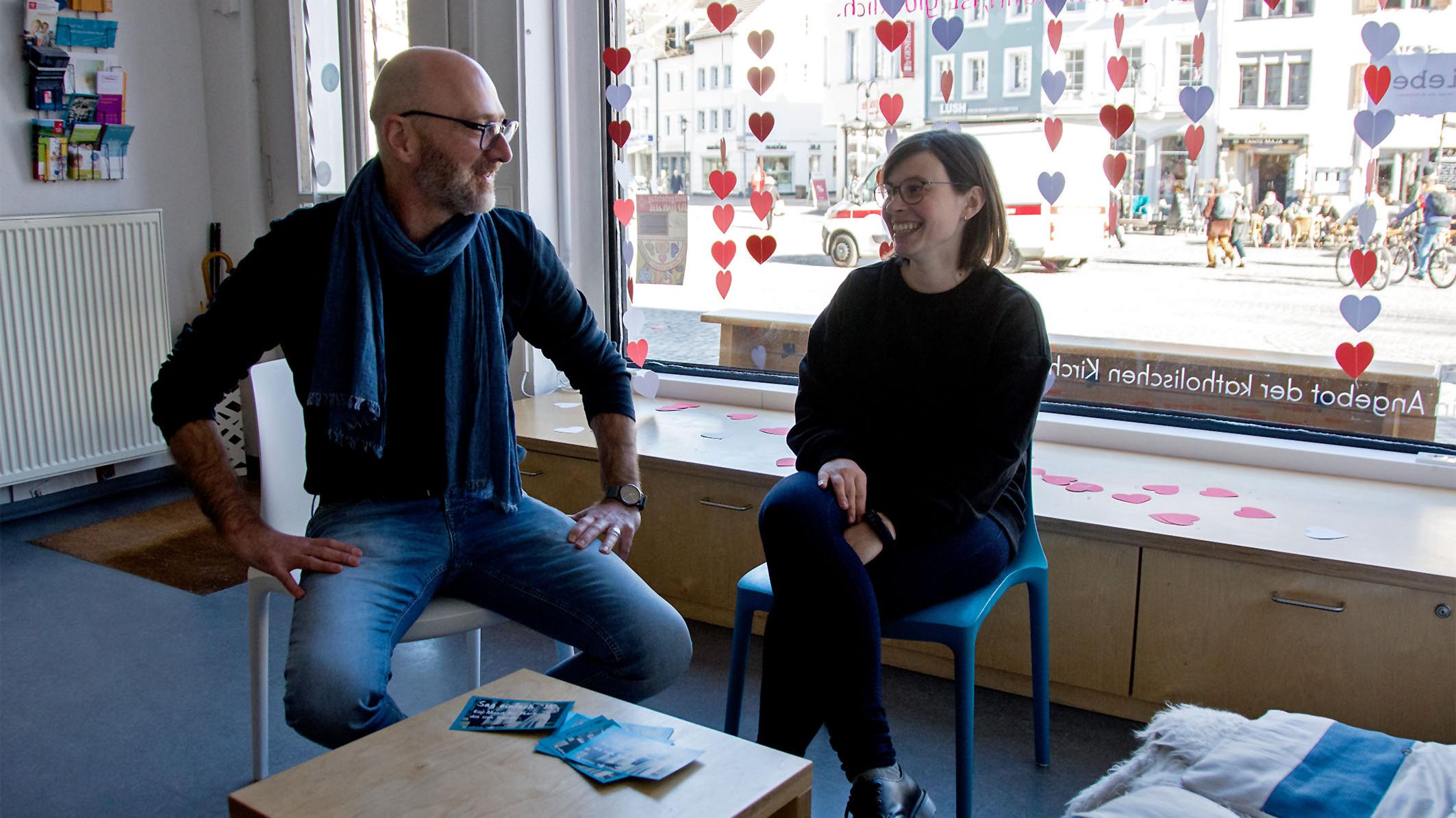 Achim Jakob und Katrin Altmaier im welt:raum Saarbrücken