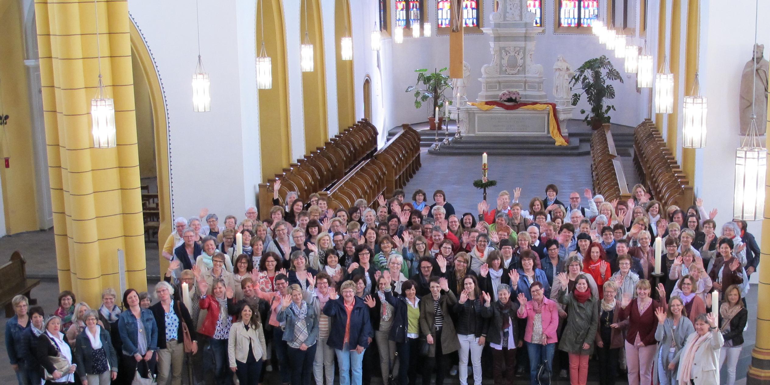Beim Gottesdienst in der Jesuitenkirche