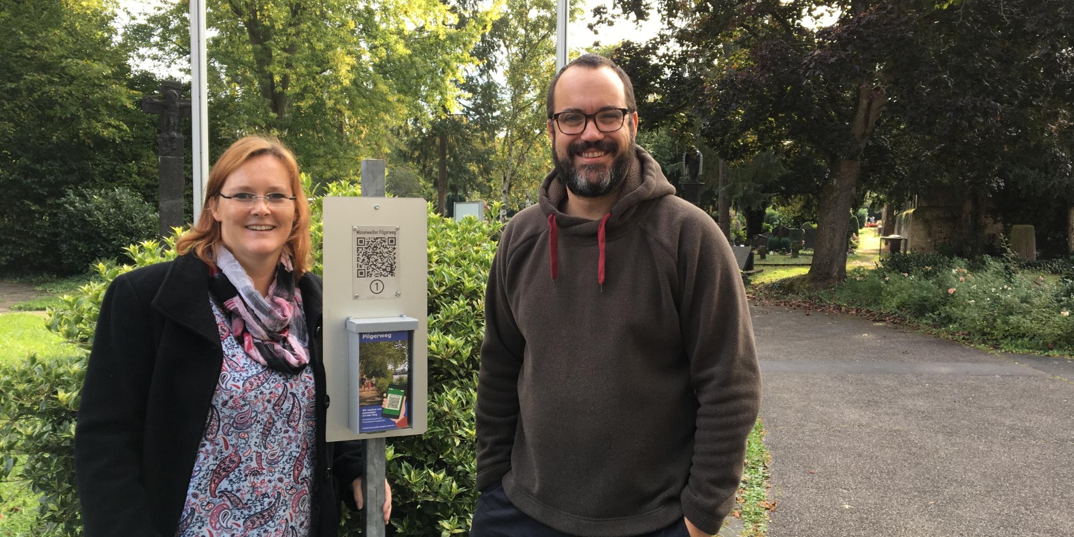 Petra Gotthard und Tobias Jacobs vom Vorbereitungsteam. Foto: Julia Fröder