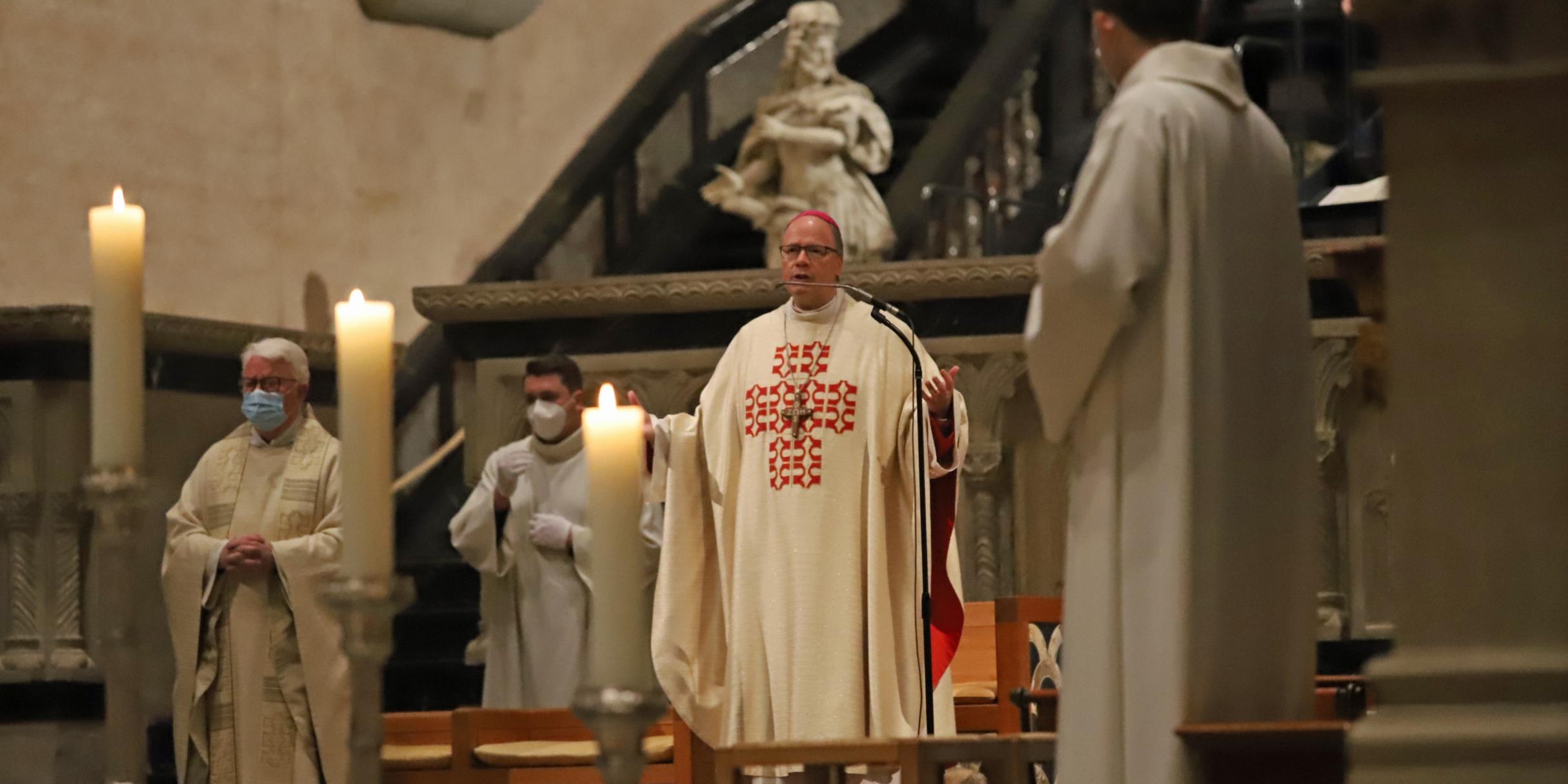 Bischof Dr. Stephan Ackermann zelebrierte den Gottesdienst im Dom.