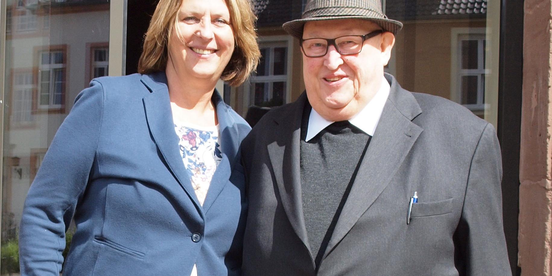 Sieglinde Schmitz und der Salesianerbruder Hans-Günter Hennig