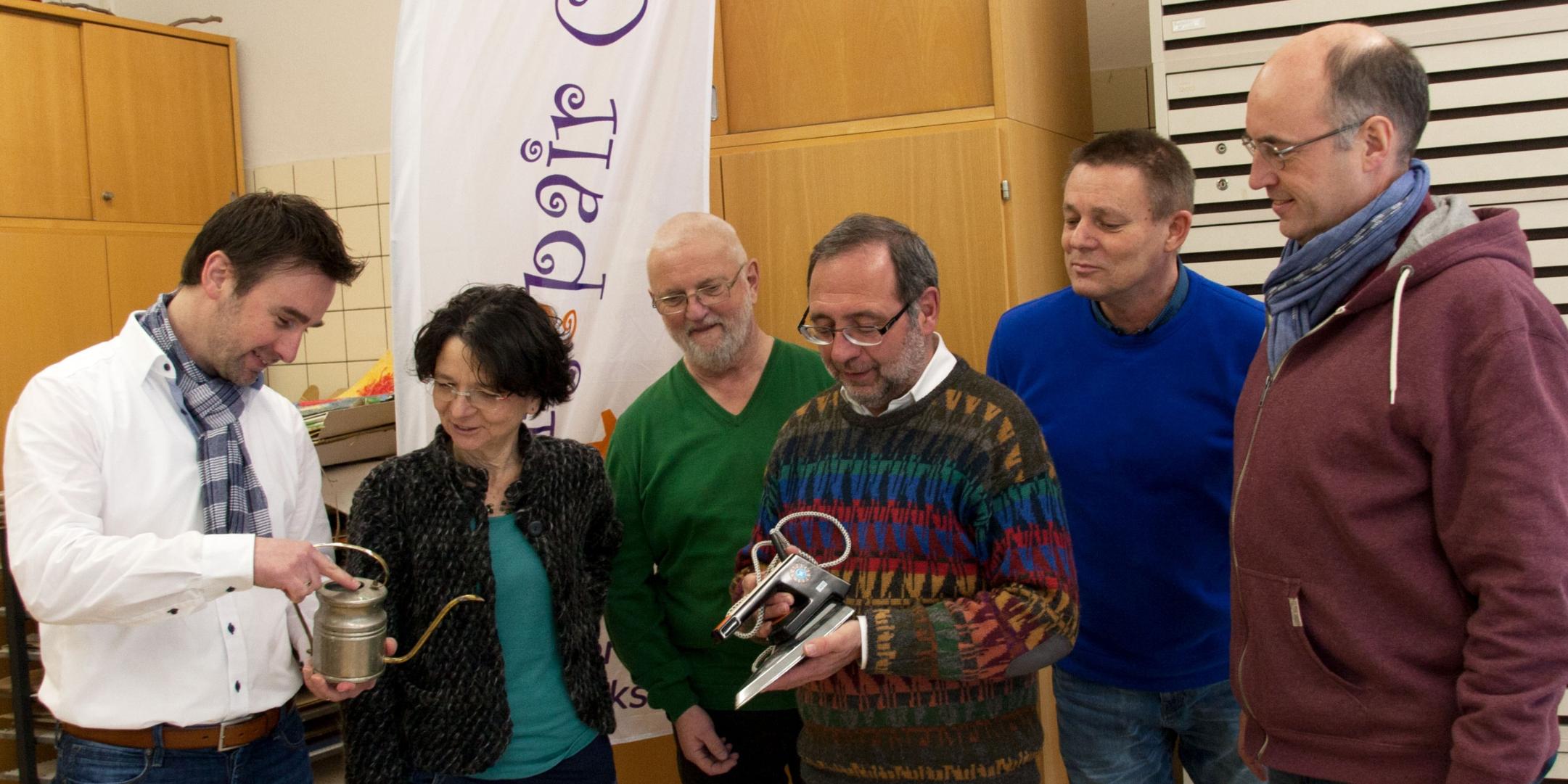 Der Arbeitskreis bestehend aus (v. links) Bernd Berenz, Doris Blesius, Wilfried Puth, Rudolf Zavelberg, Karl Dumont und Paul Quirin Heck freut sich auf viele Begegnungen.