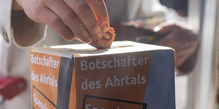 Saarländerinnen und Saarländer spenden für die Kolpingjugenden im Ahrtal. Fotos: Kolpingjugend DV Trier/Mathias Birsens