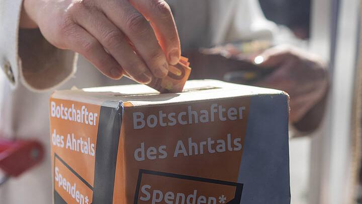 Saarländerinnen und Saarländer spenden für die Kolpingjugenden im Ahrtal. Fotos: Kolpingjugend DV Trier/Mathias Birsens