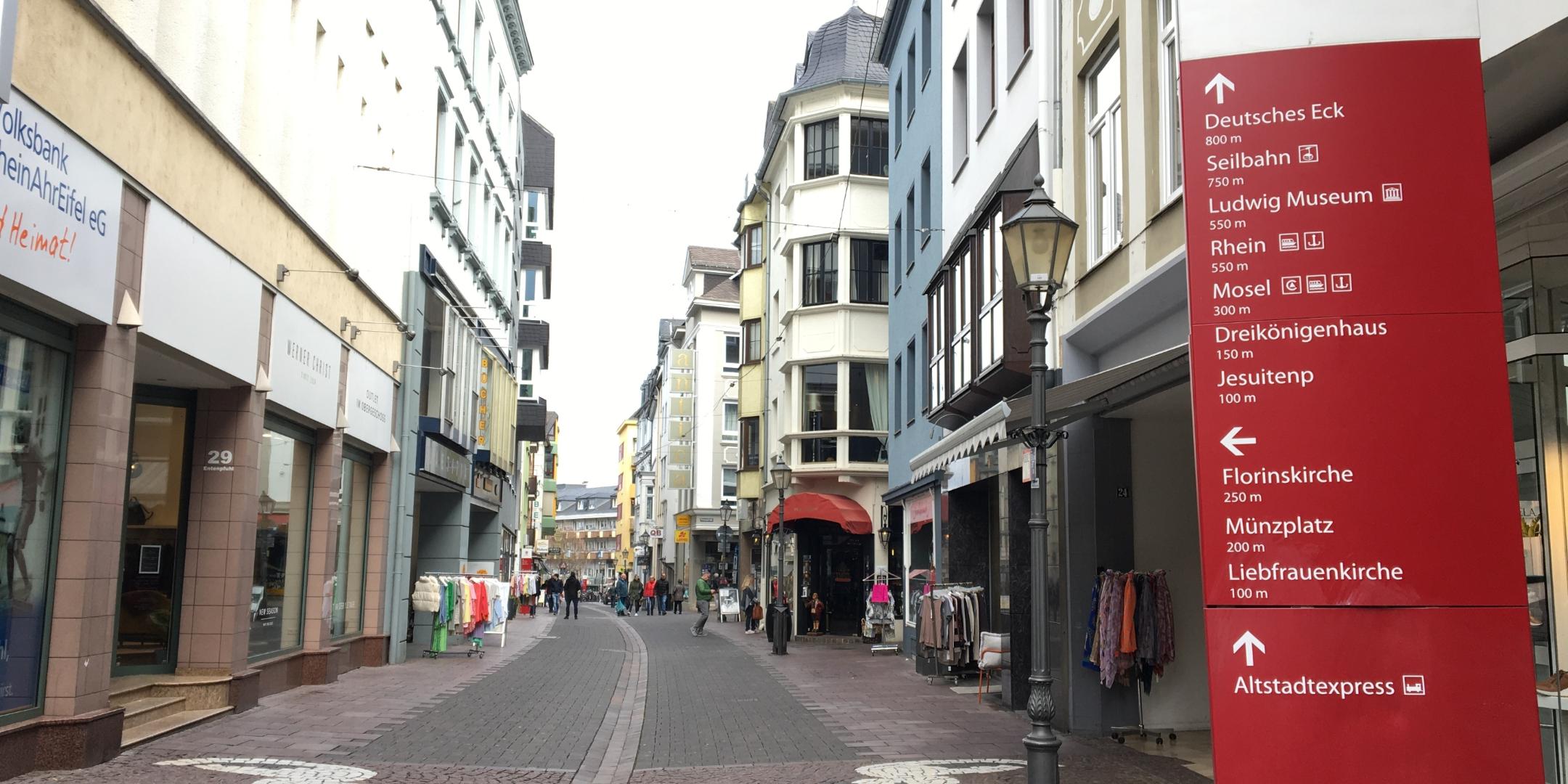 Ein Blick in die Koblenzer Altstadt. Foto: Julia Fröder