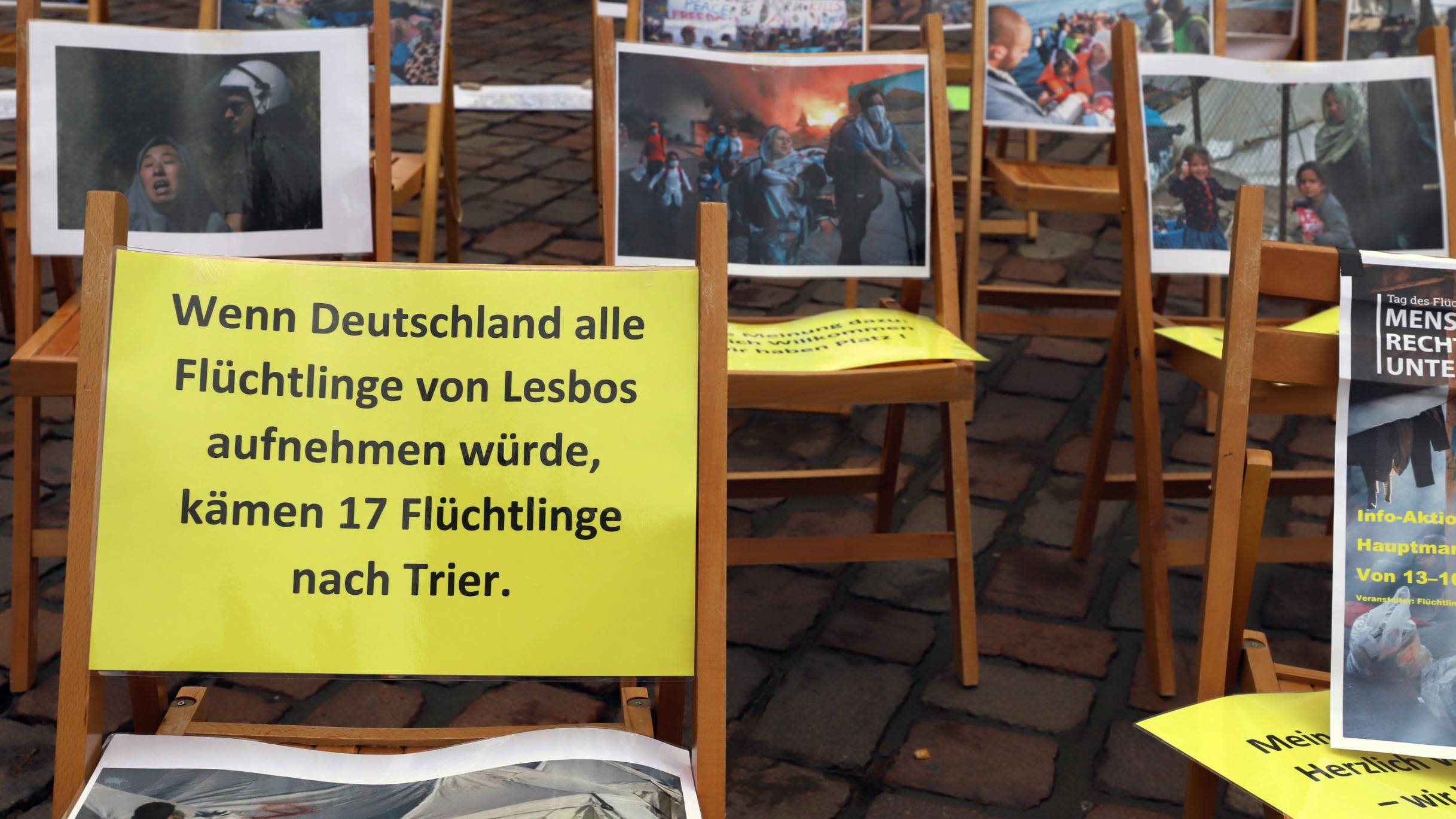 Nur 17 Flüchtlinge würden auf Trier entfallen, würde Deutschland alle Flüchtlinge von Lesbos aufnehmen. Zahlen, die aufrütteln sollen.