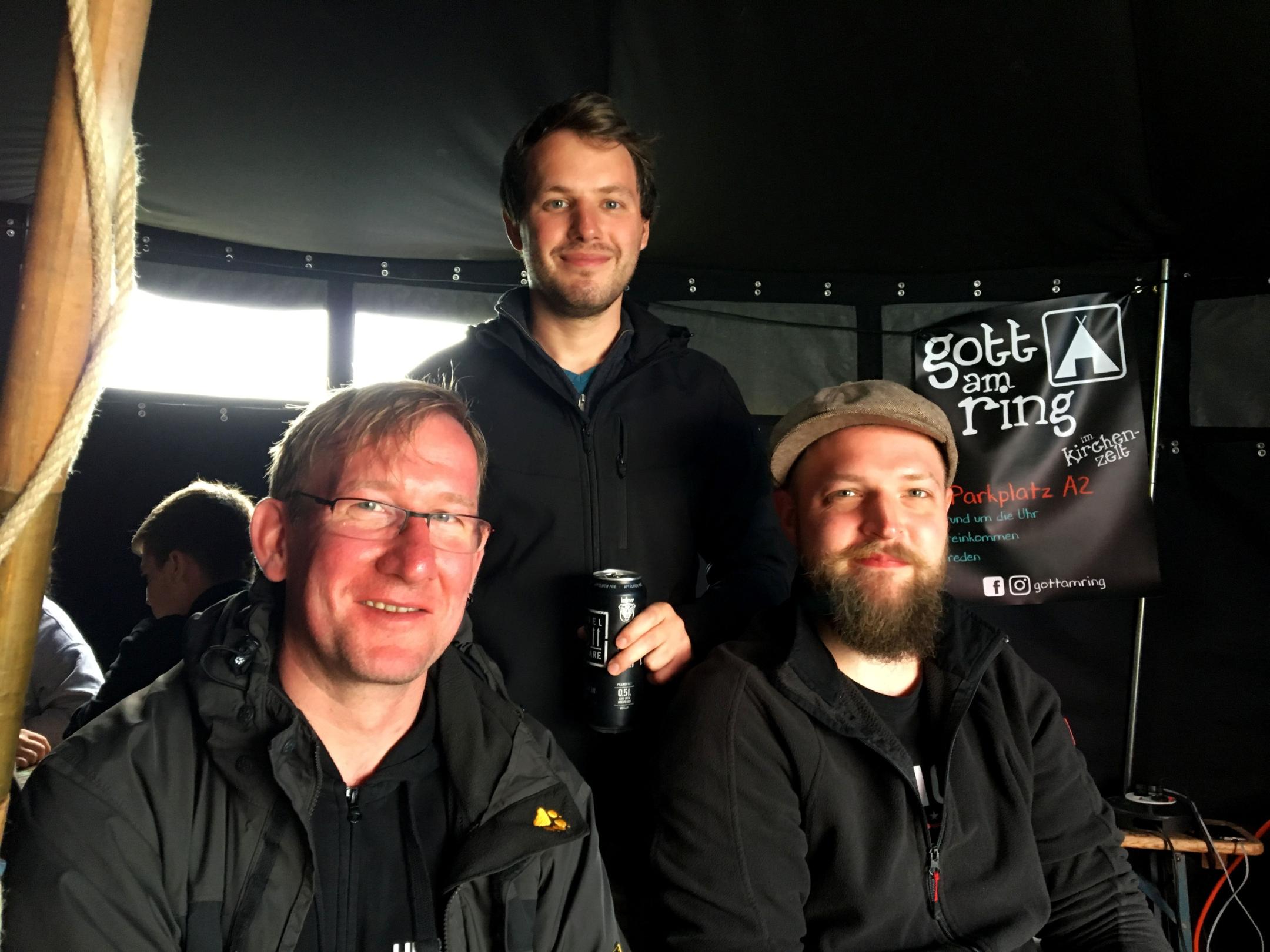 Thomas, Martin und Marvin (v. links) sind schon Stammgäste.