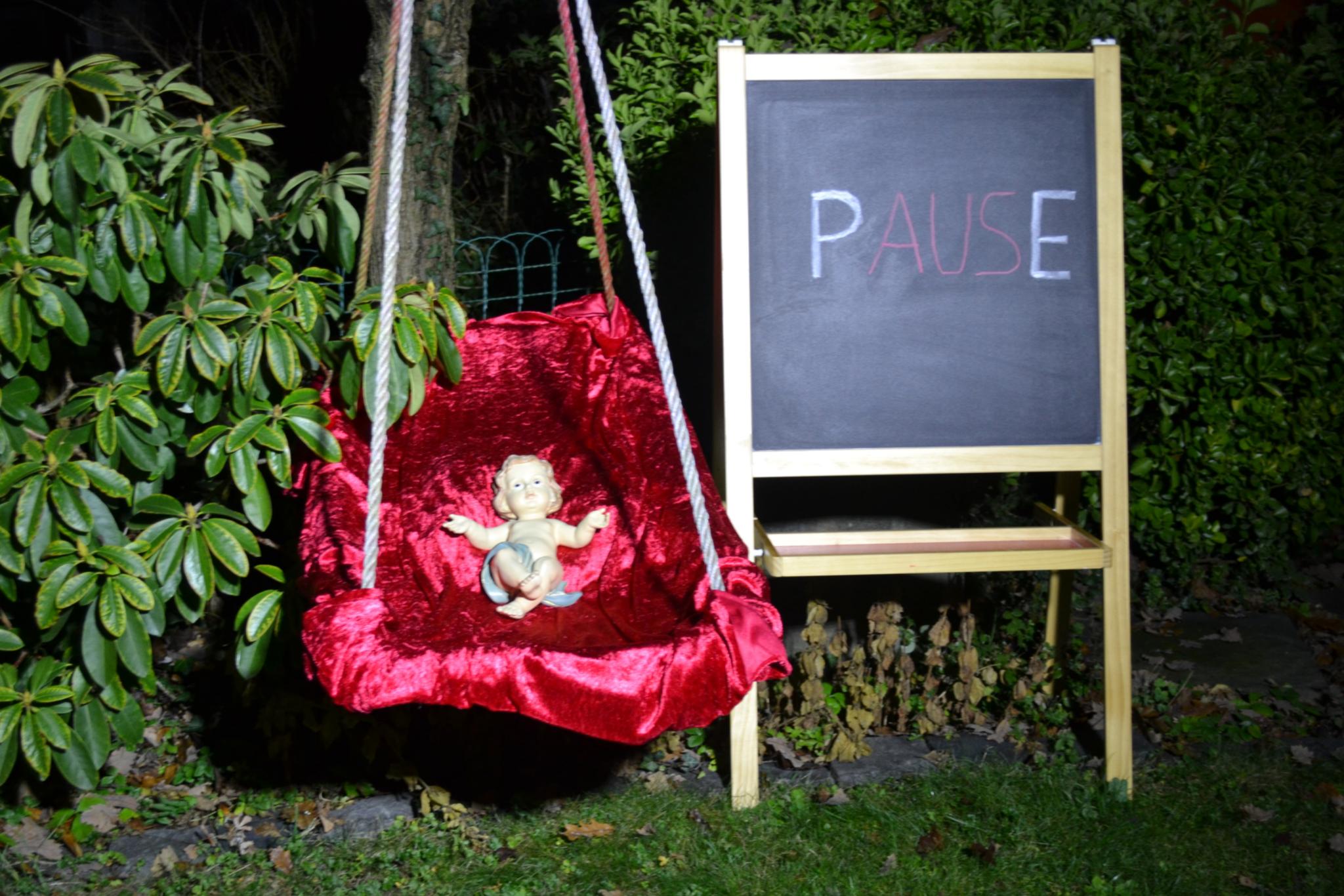 Das Thema des diesjährigen Weihnachtsgottesdienstes: Pause. Foto: Andrea Klaus