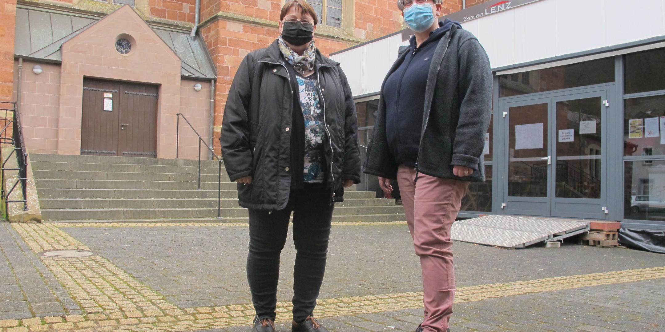 Maren Vanessa Kluge, Pfarrerin der evangelischen Kirchengemeinde Ehrang (rechts) und Gertrud Rosenzweig, Gemeindereferentin in der katholischen Pfarreiengemeinschaft Trier (Fotos: Stefan Schneider/Bistum Trier)