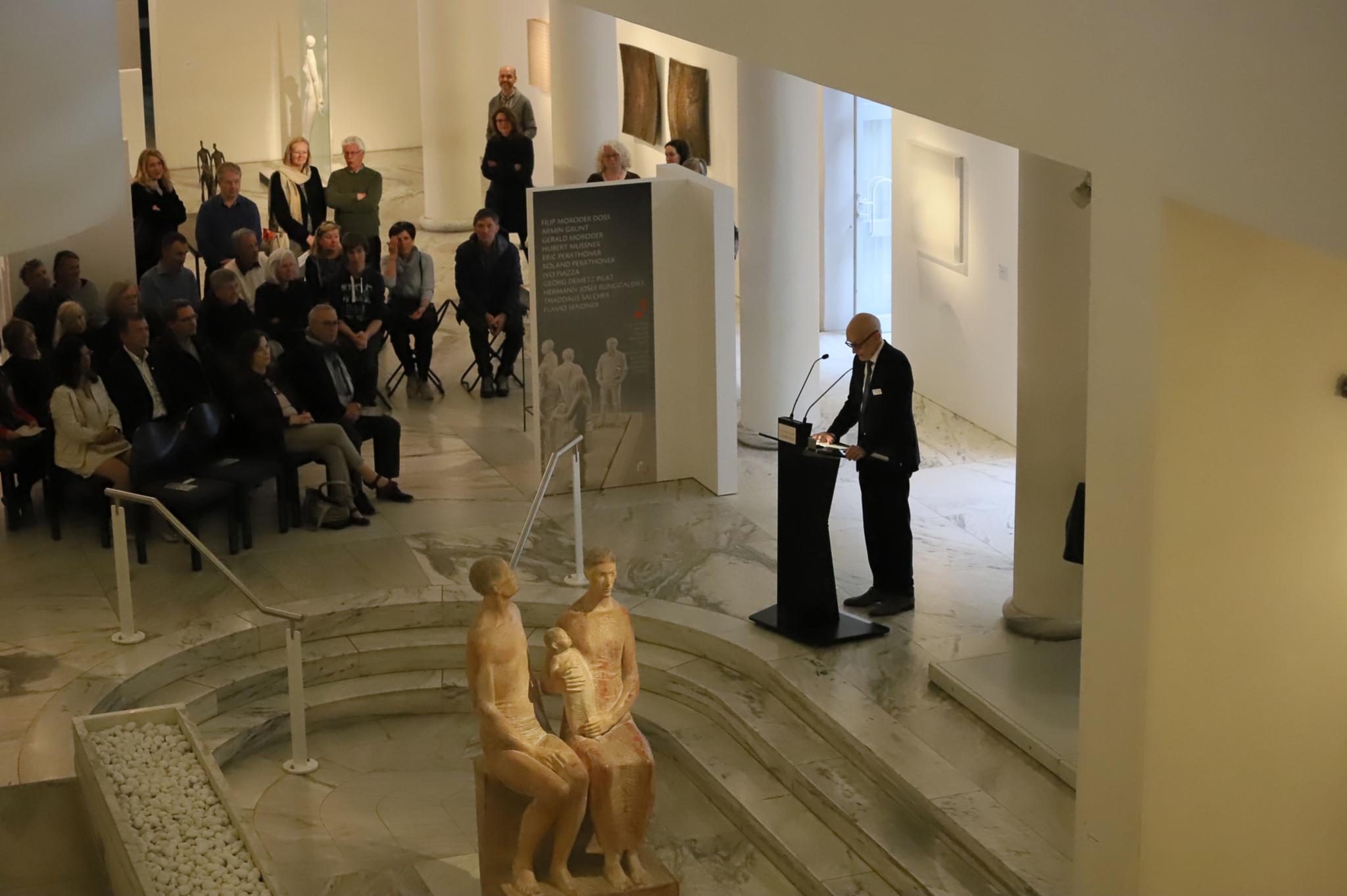 Markus Groß-Morgen bei der Eröffnung der Ausstellung.