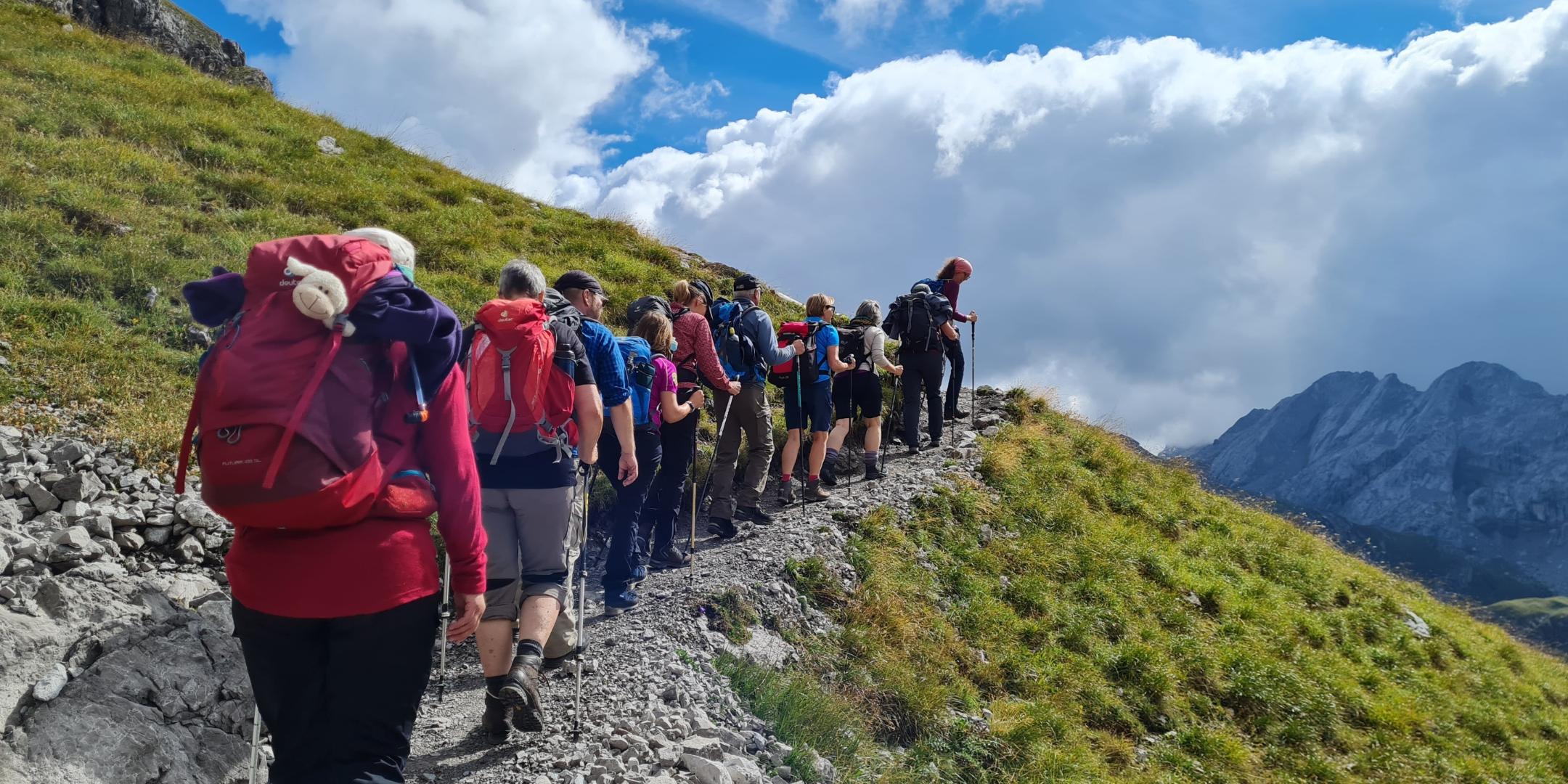 Die Wanderexerzitien in den Hochalpen sind auch im kommenden Jahr wieder im Programm (Foto: Sandro Frank)
