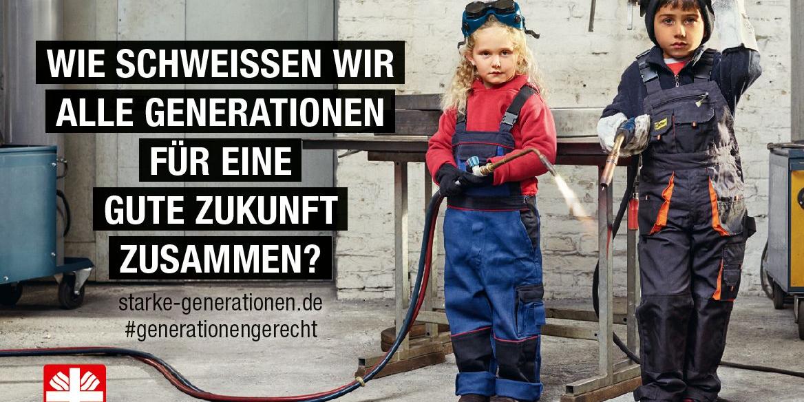 Ein Plakatmotiv aus der aktuellen Caritas-Kampagne (Deutscher Caritasverband, Fotograf: Heiko Richard)