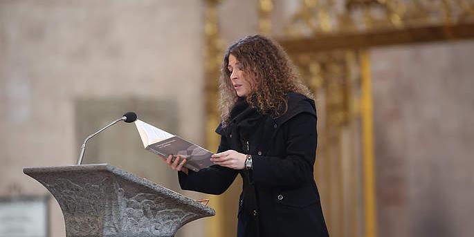 Vorsänger und Kantoren (hier: Domkantorin Christina Elting) leisten einen wesentlichen liturgischen und kirchenmusikalischen Dienst.