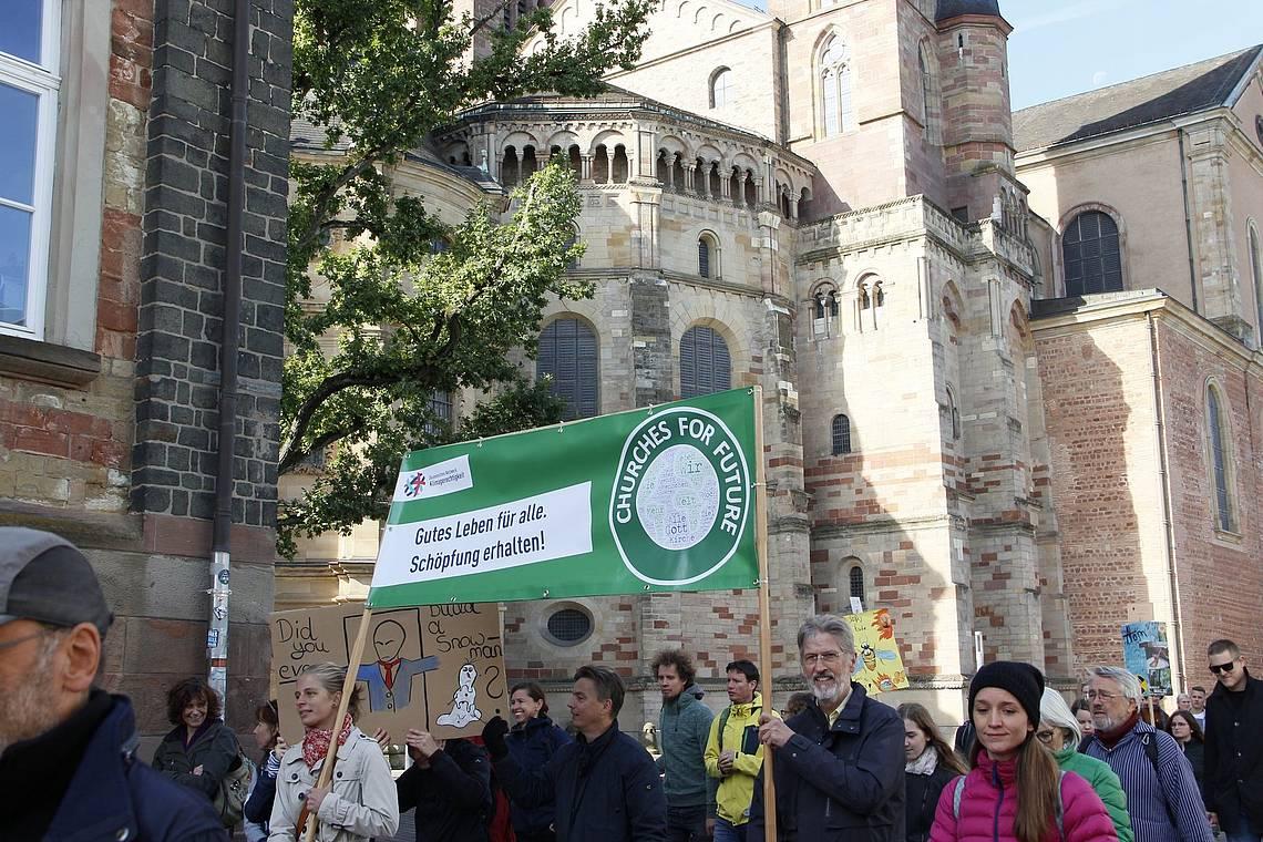 Der Klimastreik im September 2019 - vor der Corona-Pandemie - Foto: Bistum Trier