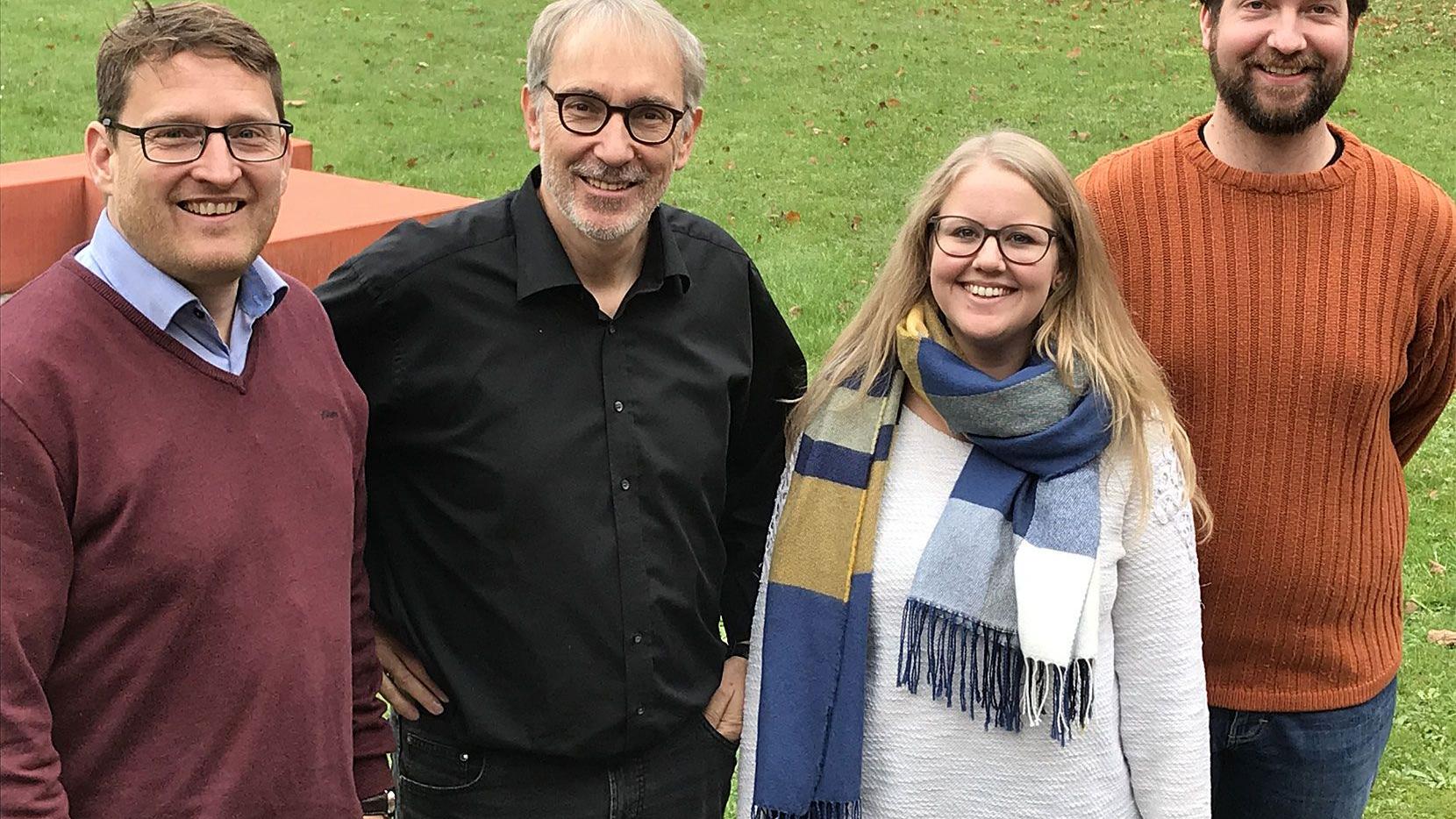 Roland Hinzmann, Thomas Ascher, Sandra Jungbluth und Benedikt Achtermann (vlnr.)