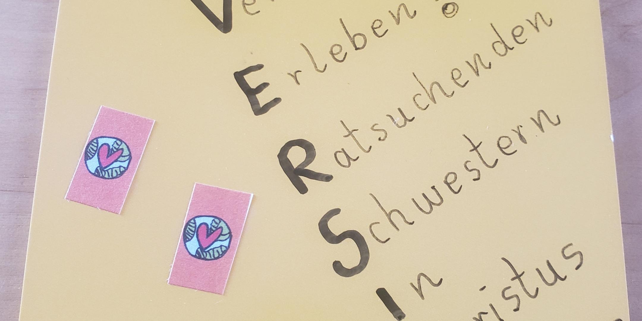 Einige kfd-Ortsverbände haben bereits eine Zuversichtspostkarte zurückgeschickt. Aus allen Zuschriften entsteht im Nachgang der Veranstaltung eine Wortwolke. Foto: Helene Werner