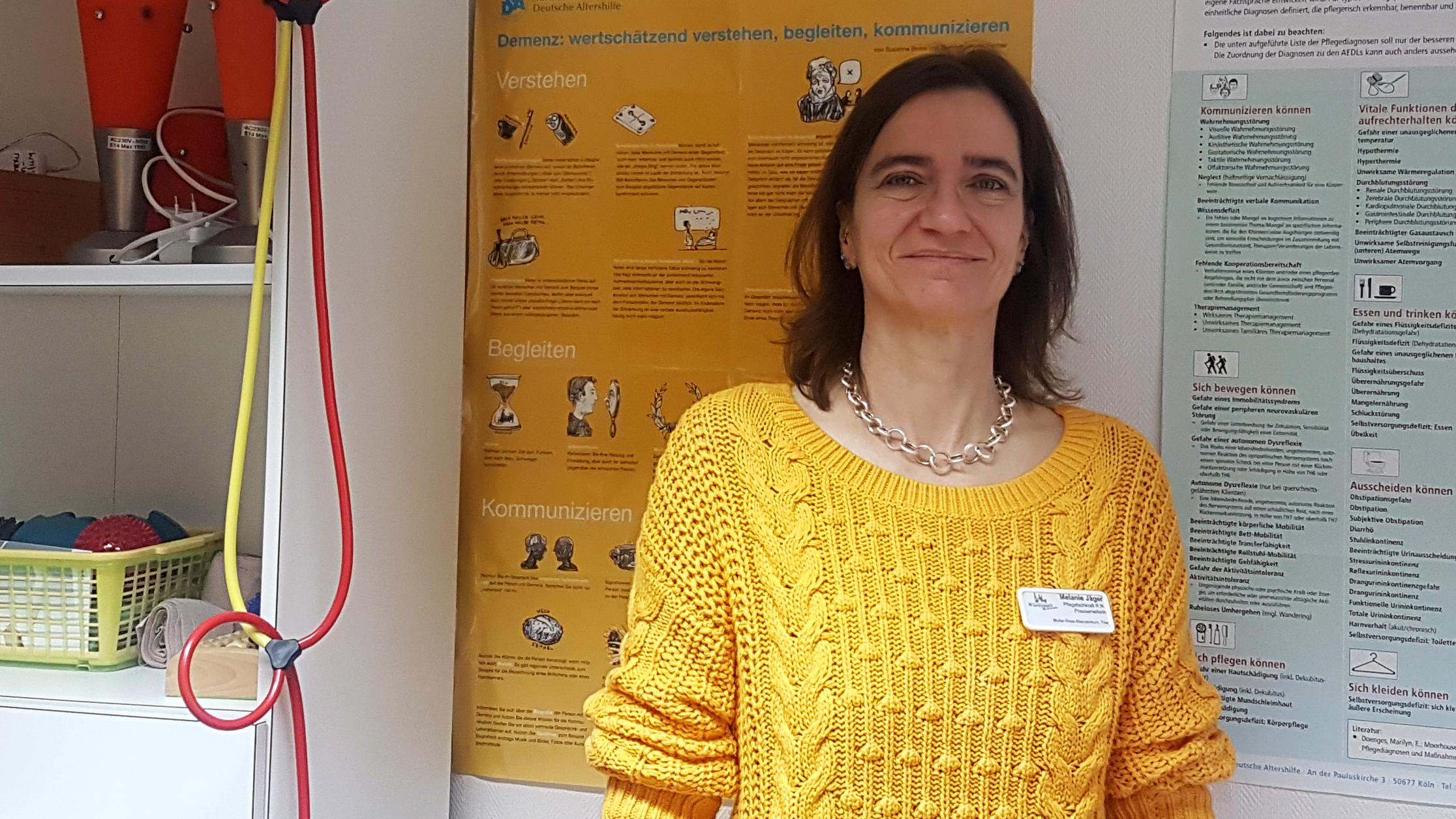 Melanie Jäger vom Mutter Rosa Altenzentrum Trier