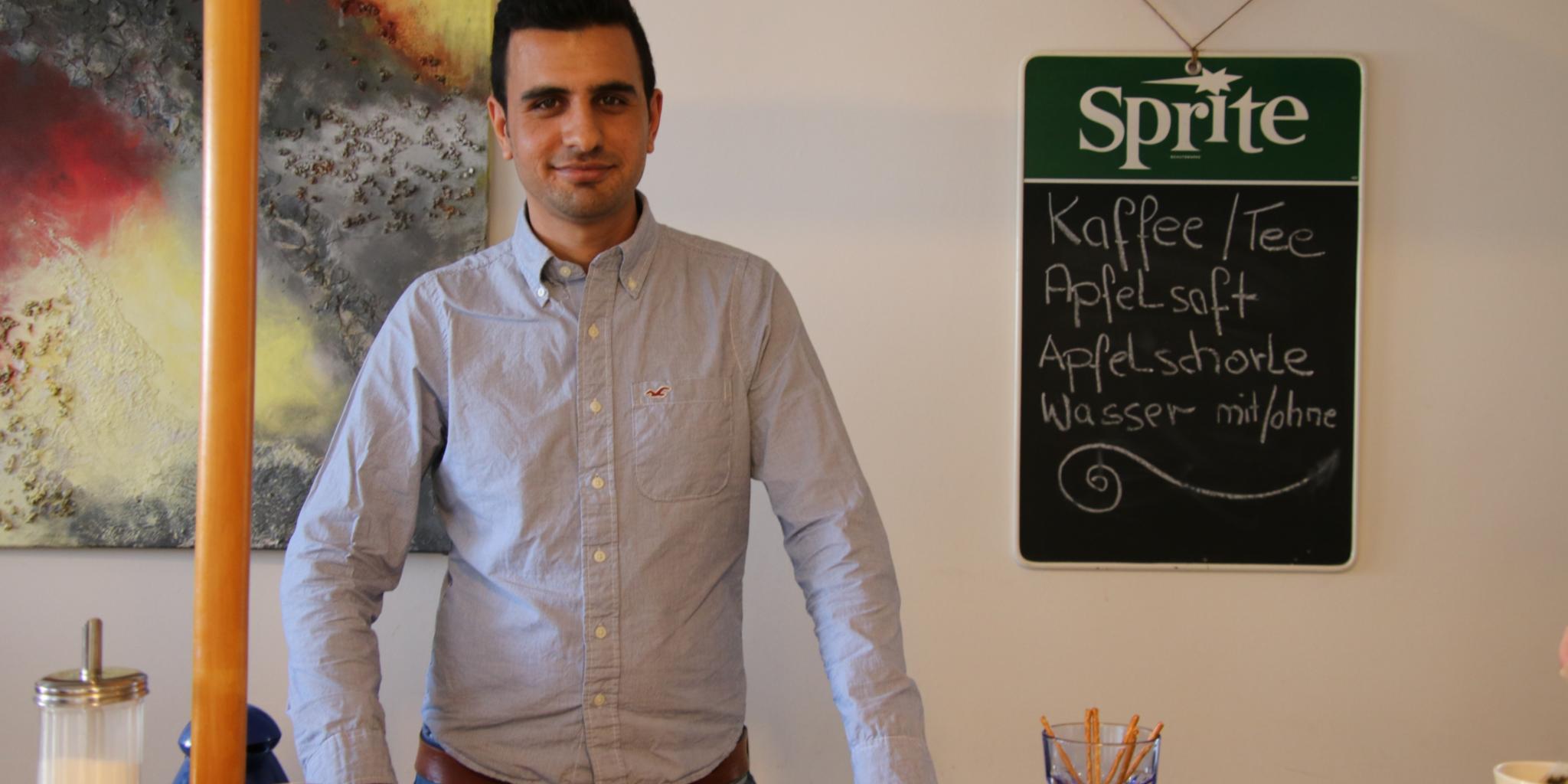 Ishaq Tanai im 'Caféterra' Kastellaun