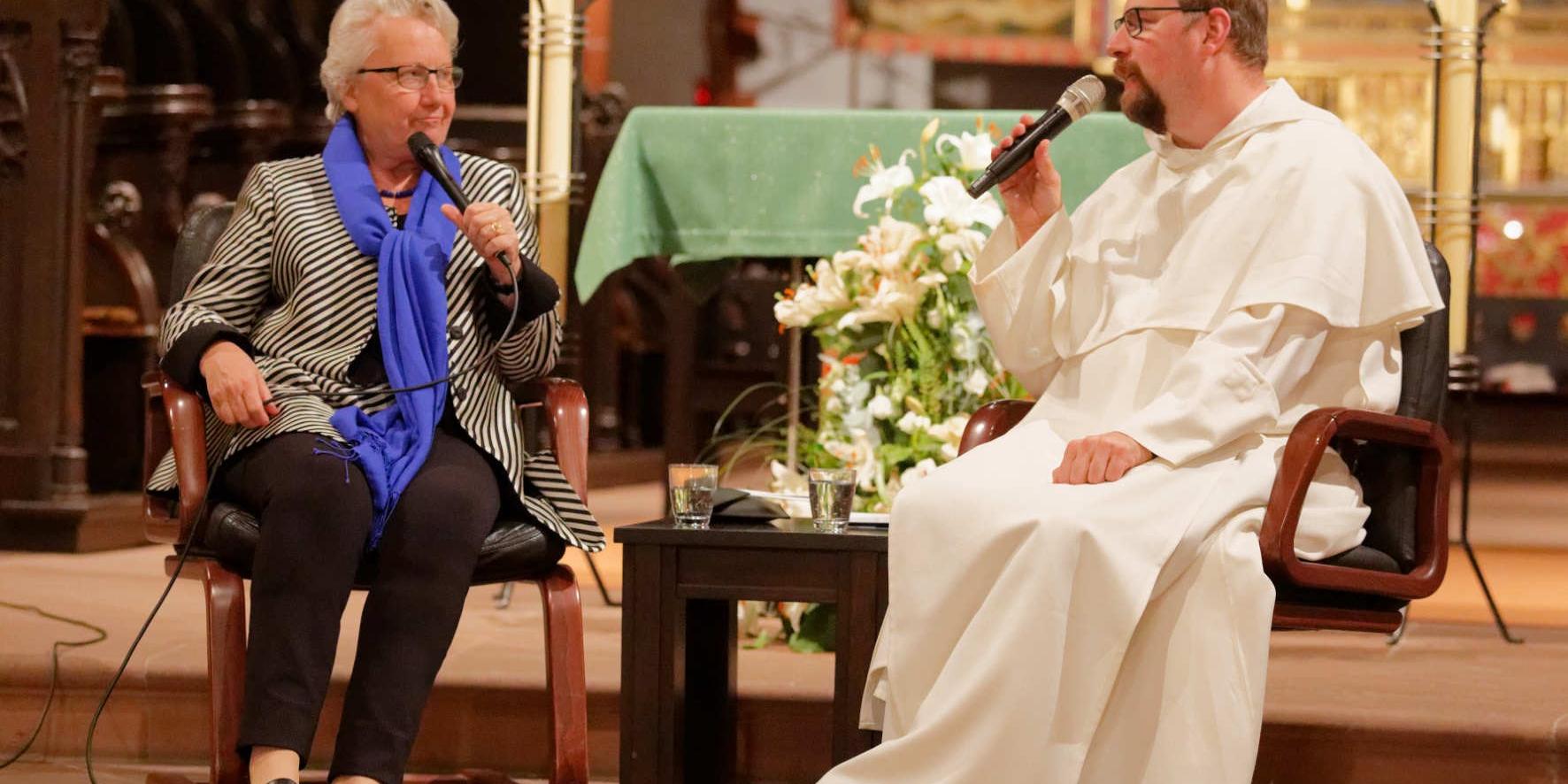 Im vergangenen Jahr war Annette Schavan zu Gast bei Pater Albert Seul