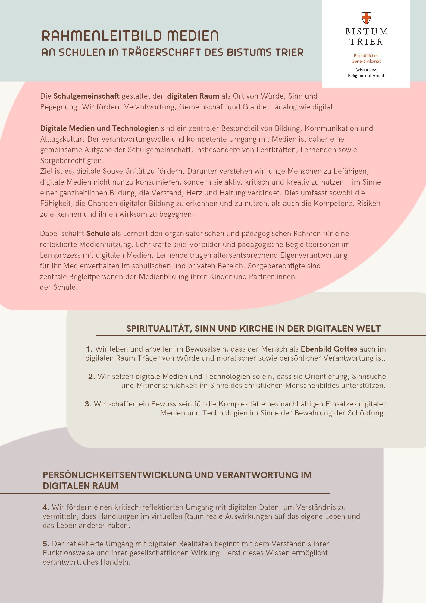 Flyer Rahmenleitbild Medien
