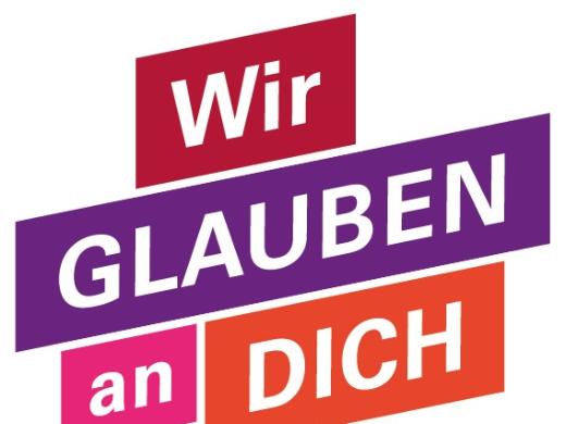 Wir glauben an dich Logo