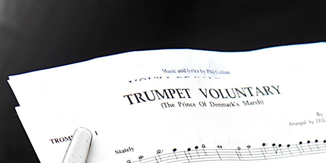 Fotografie eines Notenblattes