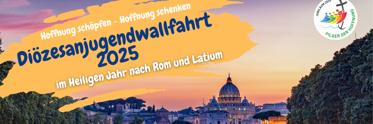 Plakat, mit dem für die Jugendwallfahrt geworben wird