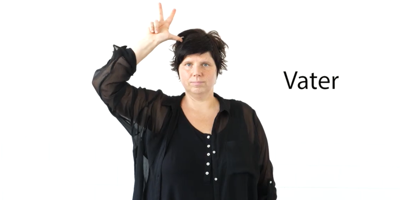 Vater in Gebärdensprache