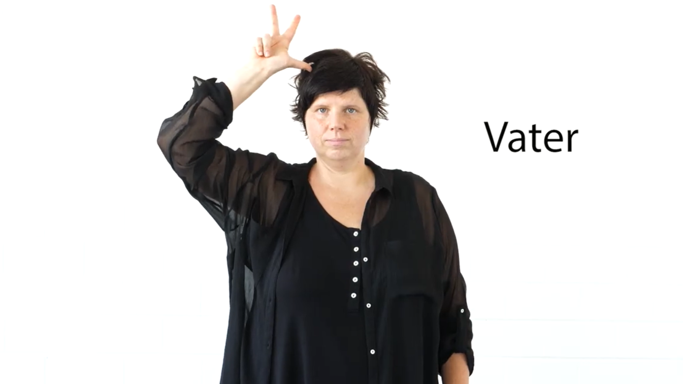 Vater in Gebärdensprache