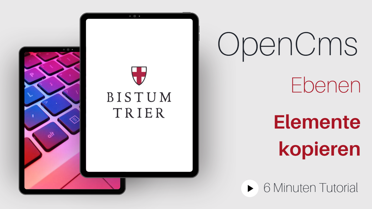 Youtube Screenshot zum Thema Elementie kopieren in OpenCms