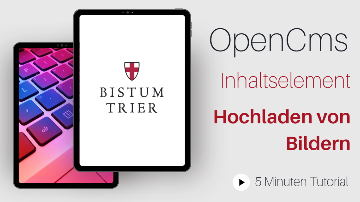 Youtube Screenshot zum Thema Hochladen von Bildern in OpenCms