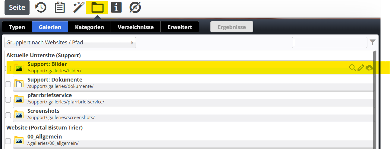 Screenshot Bild in Galerie laden