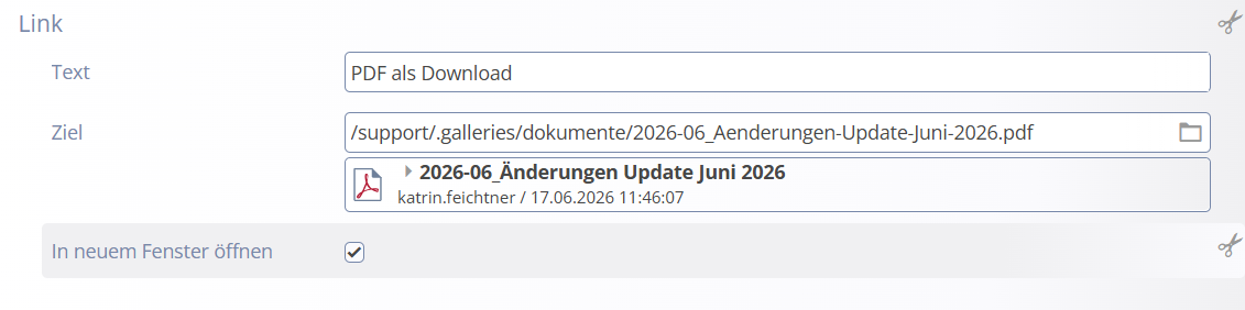 Screenshot Linkbutton