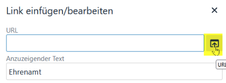 Das Symbol, um zu den eigenen Unterseiten zu gelangen